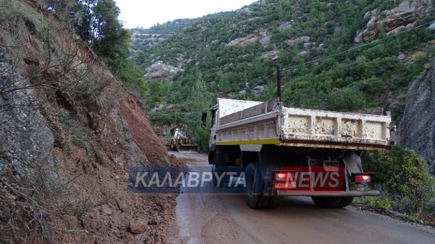 Αχαΐα: Μεγάλη κατολίσθηση στη Ζαχλωρού