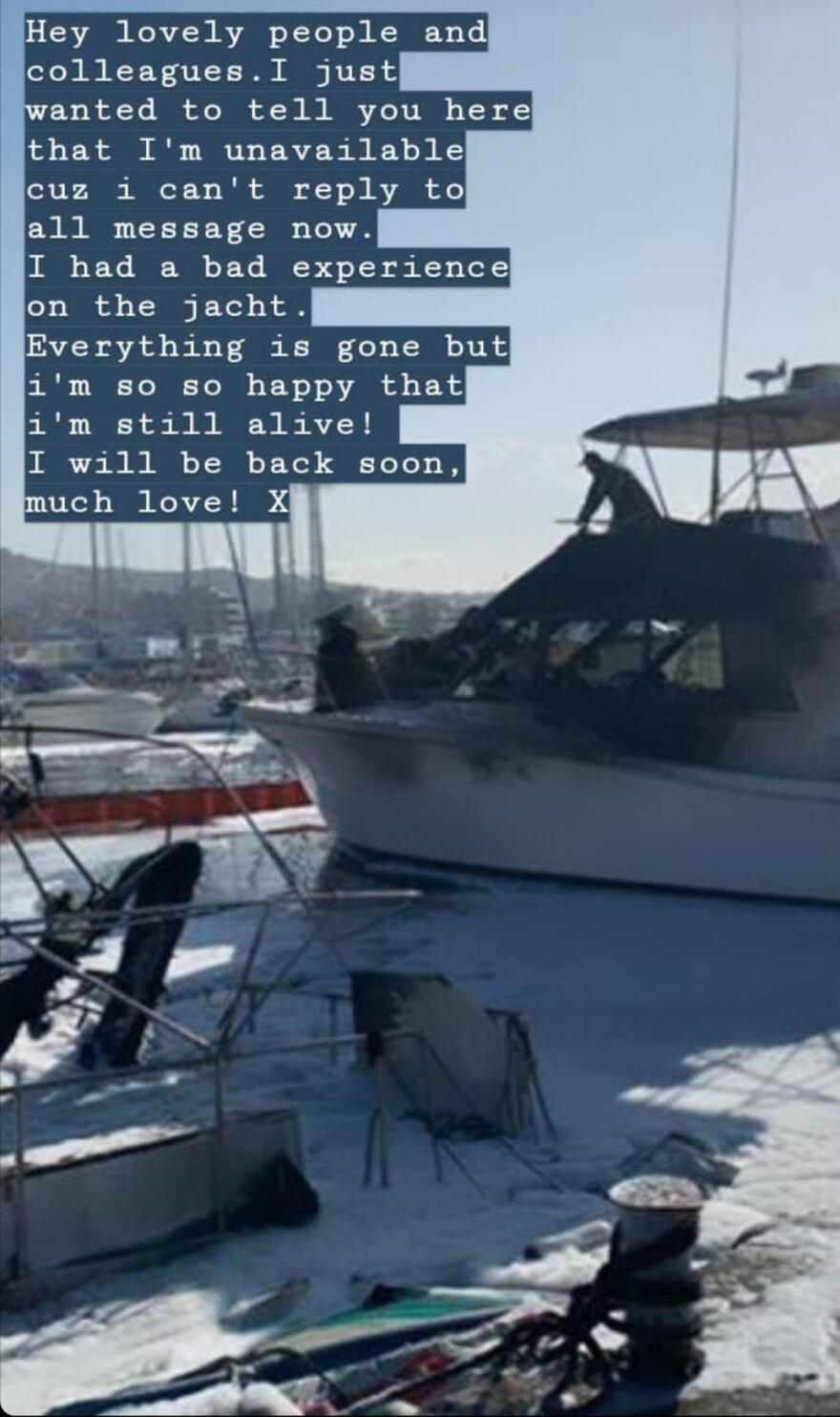 Φωτιά στη μαρίνα Γλυφάδας: «Είμαι ζωντανή, είχα μια άσχημη εμπειρία», λέει η 22χρονη Βελγίδα