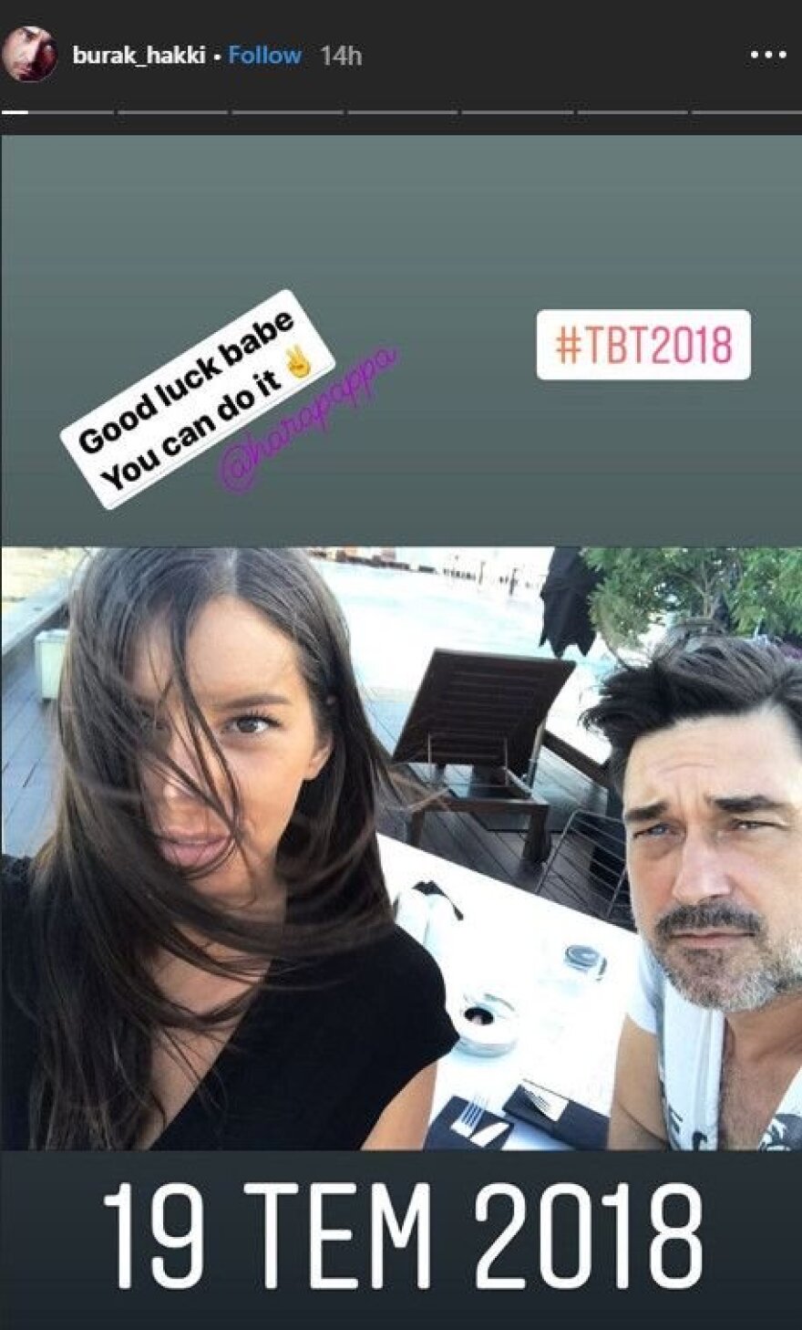 Μπουράκ Χακί σε Χαρά Παππά: Καλή επιτυχία μωρό μου