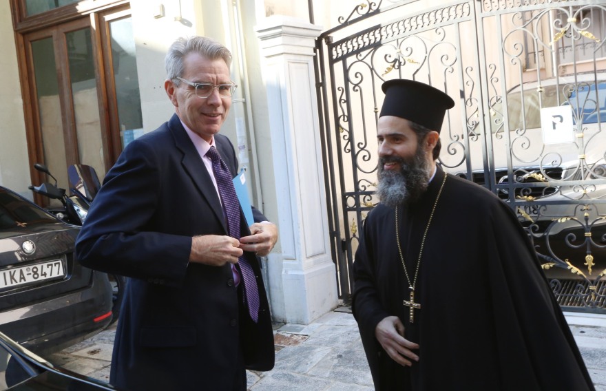 Συνάντηση Ιερώνυμου - Πάιατ: Συζήτησαν για το προσφυγικό και το ουκρανικό ζήτημα