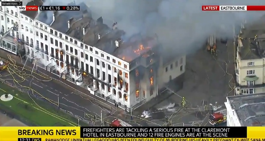 Βρετανία: Μεγάλη πυρκαγιά σε ξενοδοχείο στο Ίστμπουρν