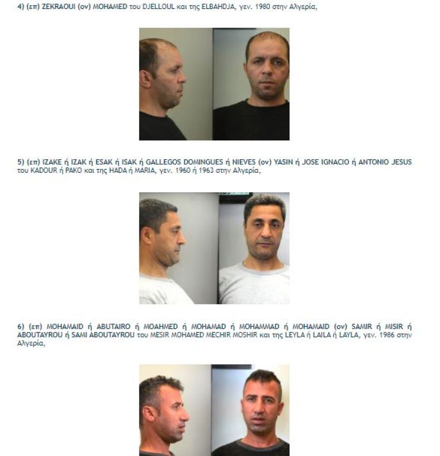 Αυτά είναι τα 35 μέλη της σπείρας που λήστευαν πεζούς στο κέντρο της Αθήνας 