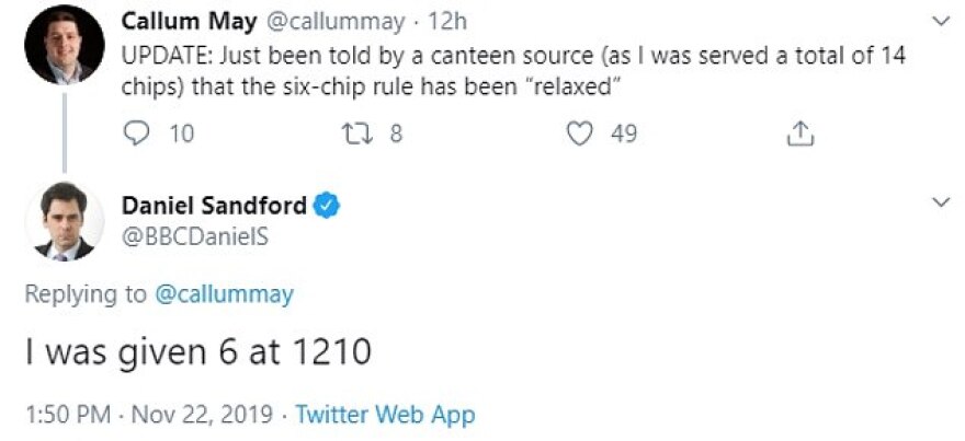 ΒΒC: Όριο στην κατανάλωση πατάτας φέρεται ότι βάζει στους εργαζόμενούς του