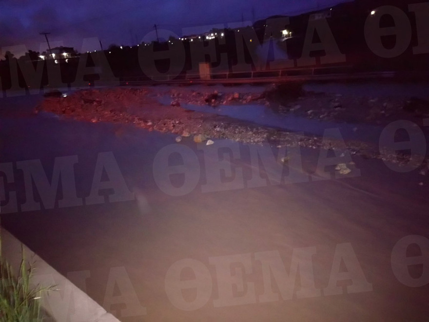 Κακοκαιρία «Γηρυόνης»: Σε 8 χλμ. τα μπάζα στην Αθηνών–Κορίνθου