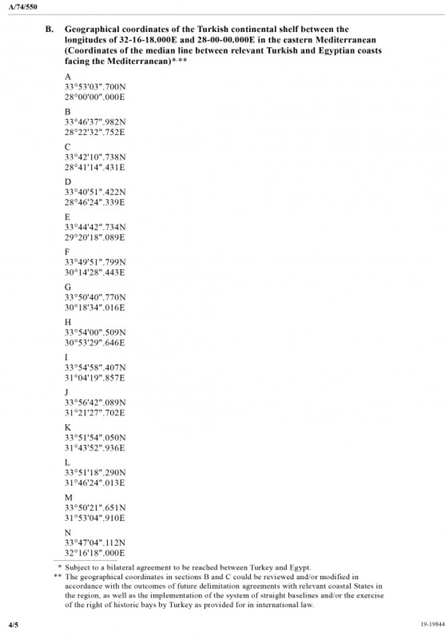 Η Τουρκία έδωσε συντεταγμένες για την «γαλάζια πατρίδα» και κλέβει ελληνική και κυπριακή υφαλοκρηπίδα
