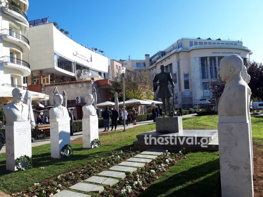 Θεσσαλονίκη: Προτομές Μακεδονομάχων με αντιγκράφιτι επεξεργασία - Φωτογραφίες από τα αποκαλυπτήρια 