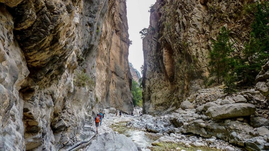 Πάνω από 130.000 τουρίστες ετησίως επιλέγουν την Κρήτη για το φαράγγι της Σαμαριάς