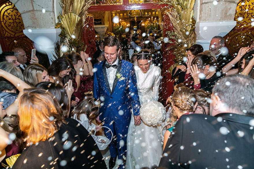 Ο λαμπερός γάμος της κόρης του Κώστα Καίσαρη σε 20 φωτογραφίες