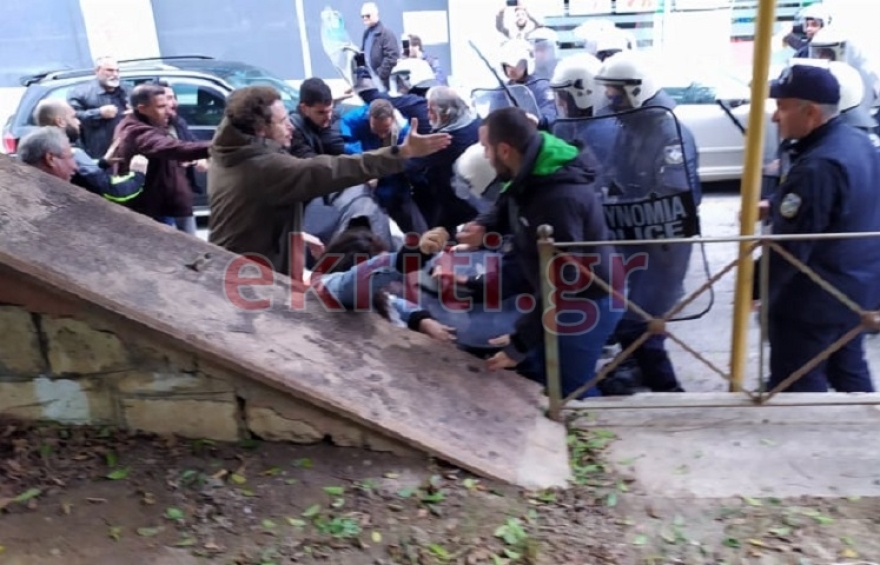 Επεισόδια στο Ηράκλειο Κρήτης: Ένταση και δακρυγόνα στο κέντρο της πόλης