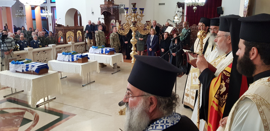 Κύπρος: Παραδόθηκαν τα λείψανα 6 Ελλήνων αξιωματικών που έπεσαν το 1974