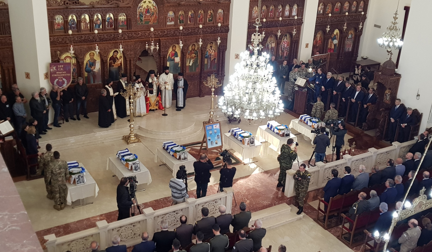 Κύπρος: Παραδόθηκαν τα λείψανα 6 Ελλήνων αξιωματικών που έπεσαν το 1974