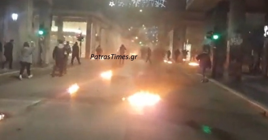 Επέτειος Γρηγορόπουλου: Μολότοφ και επεισόδια στο κέντρο της Πάτρας