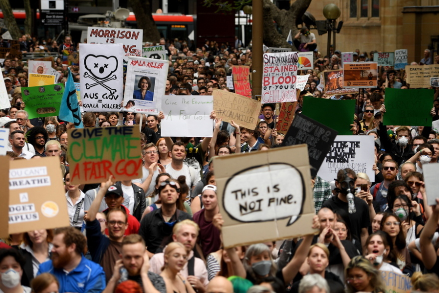 Αυστραλία: 20.000 άνθρωποι διαδήλωσαν για την κλιματική αλλαγή 