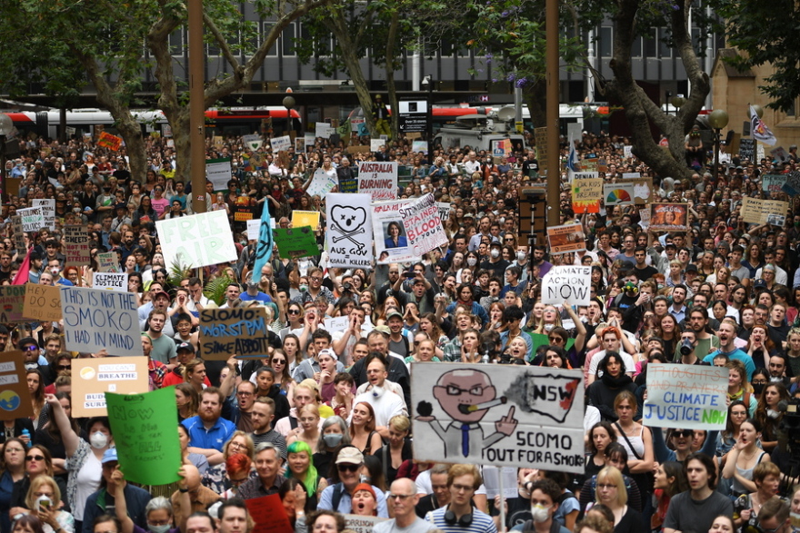 Αυστραλία: 20.000 άνθρωποι διαδήλωσαν για την κλιματική αλλαγή 