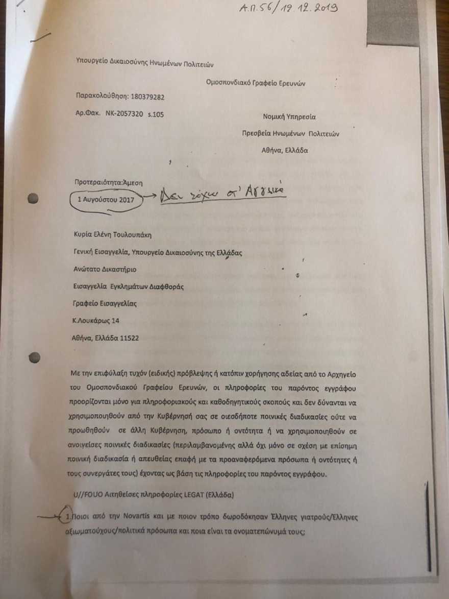 Σκευωρία Novartis: Έλεγε ψέματα ο Τσίπρας για το FBI - Τι αποκαλύπτει το έγγραφο-«φωτιά» από Αγγελή