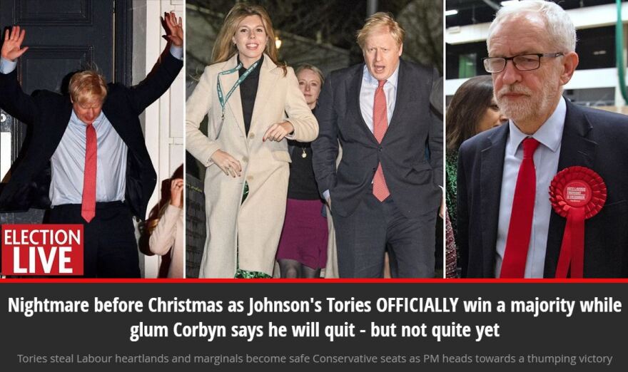 Βρετανικές εφημερίδες για εκλογές: «Η αυγή της Βρετανίας του Μπόρις» ή... «Χριστουγεννιάτικος εφιάλτης»;