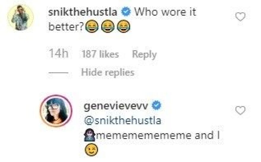 Η ροζ γούνα που φόρεσε η Ζενεβιέβ μοιάζει με αυτή του Snik