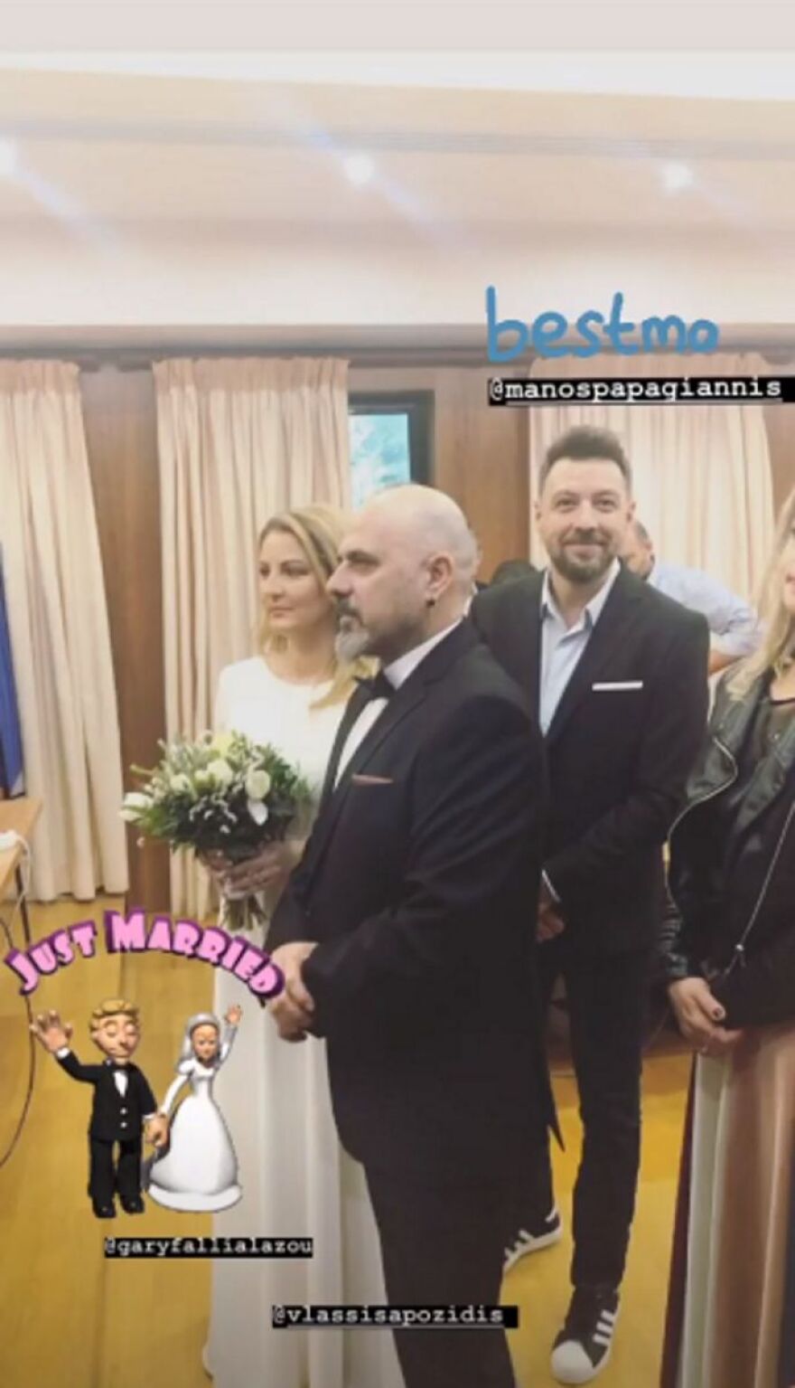 O Μάνος Παπαγιάννης έγινε κουμπάρος