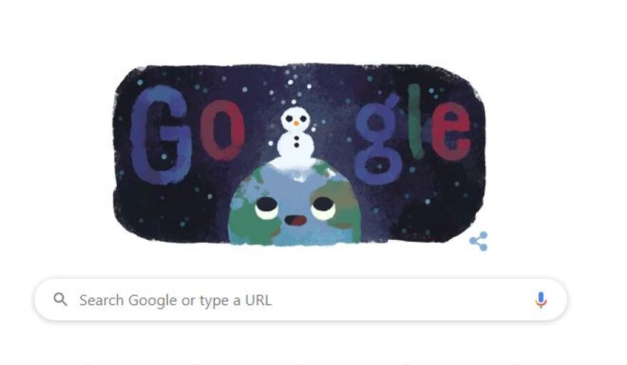 Χειμώνας: Το doodle της Google για το χειμερινό ηλιοστάσιο
