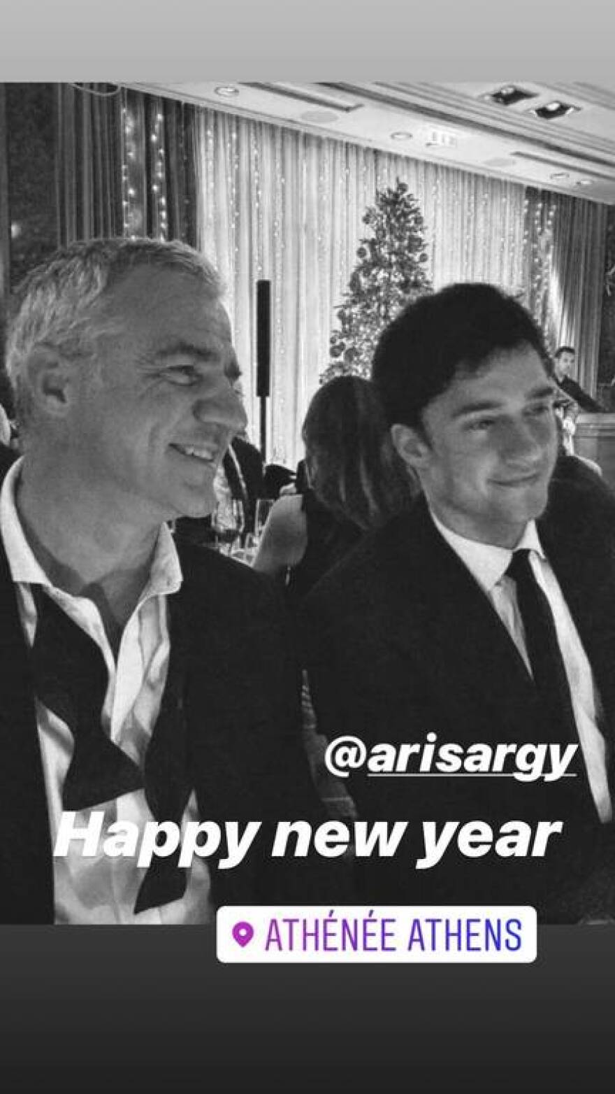 Η Μαρία Μπακοδήμου υποδέχτηκε το 2020 μαζί με τον Δημήτρη Αργυρόπουλο και τα παιδιά τους 