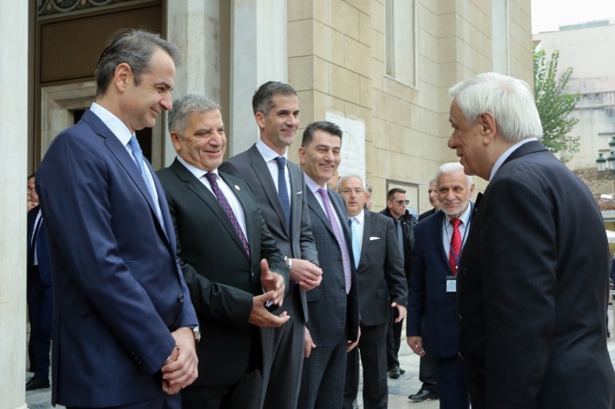 Πρωτοχρονιά: Ο Προκόπης Παυλόπουλος δέχθηκε ευχές στο Προεδρικό Μέγαρο