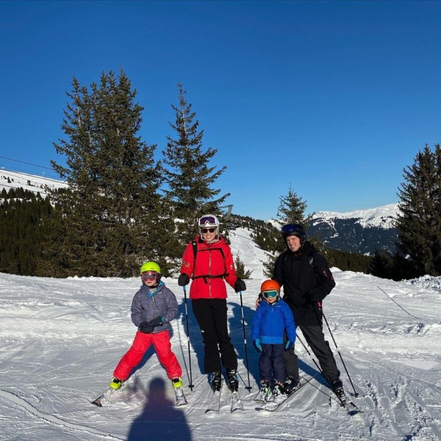 Μαριέττα Χρουσαλά & Λέων Πατίτσας: Με χιονοπέδιλα στις Γαλλικές Άλπεις καλωσόρισαν το 2020
