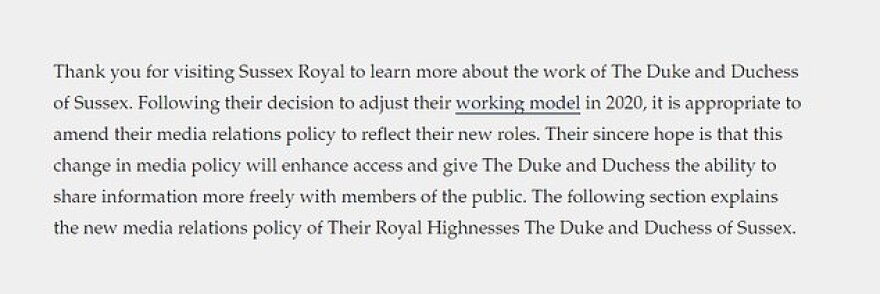 #Megxit: Το νέο site του Χάρι και της Μέγκαν σκιαγραφεί τη «μετάβαση» στον νέο τρόπο ζωής τους