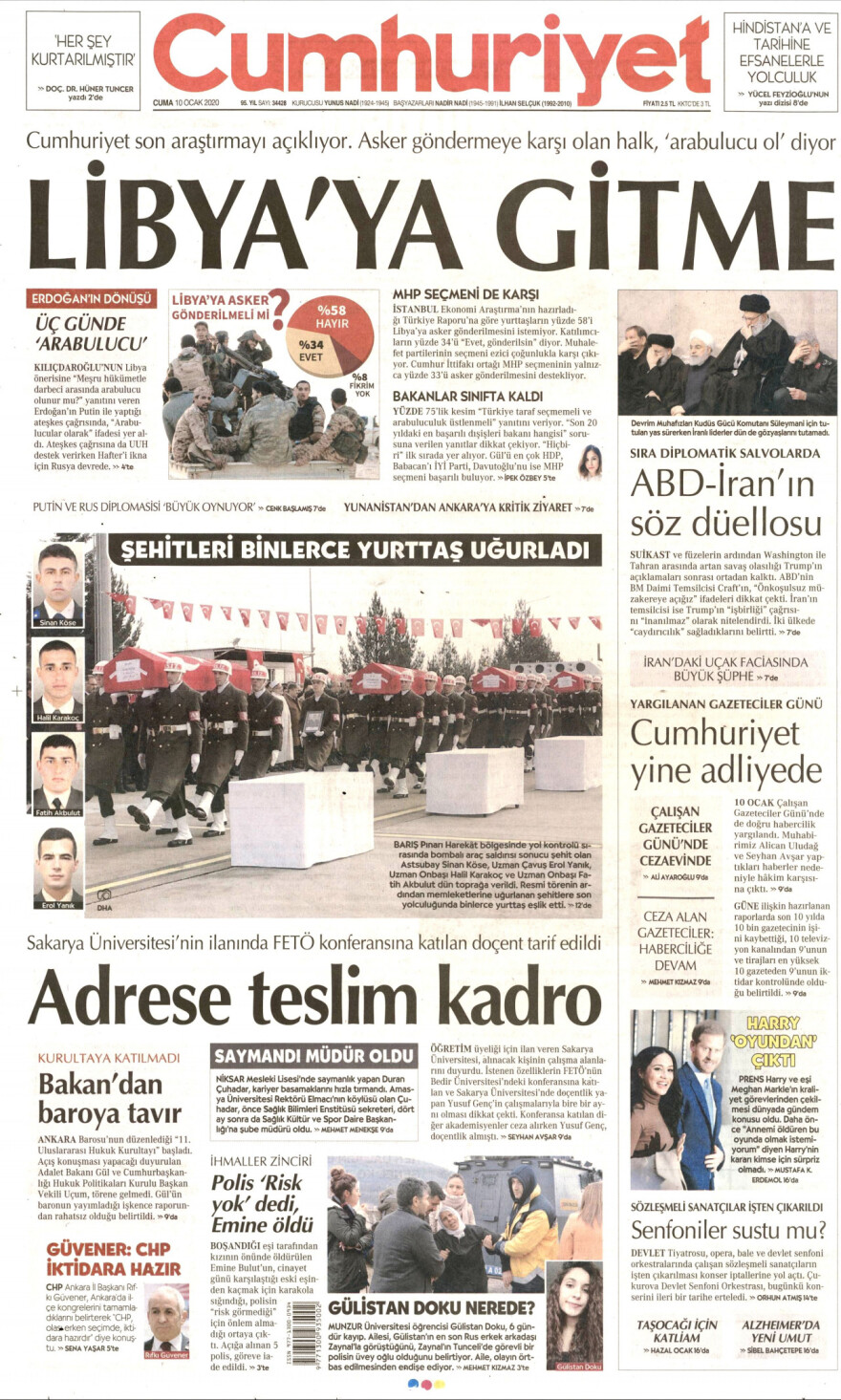 Κατά της αποστολής στρατευμάτων στη Λιβύη το 58% των Τούρκων 