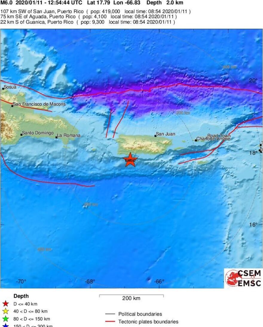 Σεισμός 6 Ρίχτερ στο Πουέρτο Ρίκο