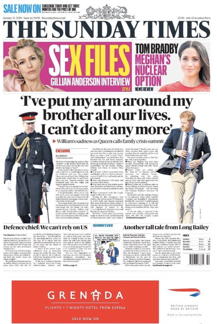 Megxit: Απογοητευμένος ο Ουίλιαμ - «Προστάτευα τον αδερφό μου όλη μας τη ζωή και δεν μπορώ να το κάνω άλλο»