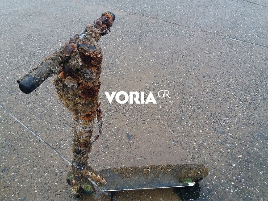 Θερμαϊκός: Οι δύτες ανέσυραν 21 ηλεκτρικά πατίνια – Μηχανάκια και ποδήλατα στη θάλασσα