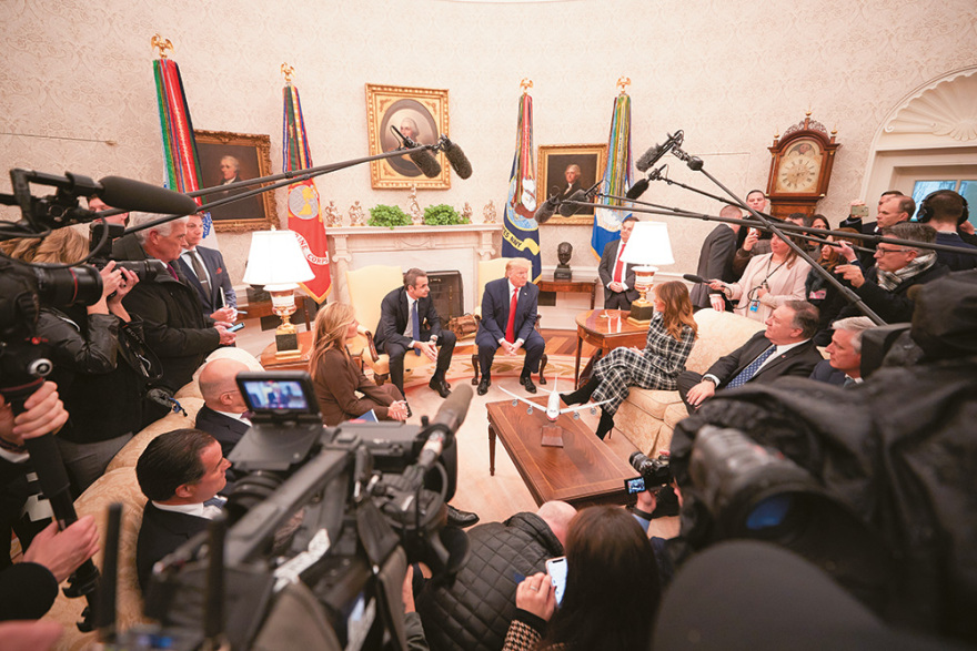 Ο Μητσοτάκης στον Λευκό Οίκο: Κόκκινες γραμμές στο οβάλ γραφείο