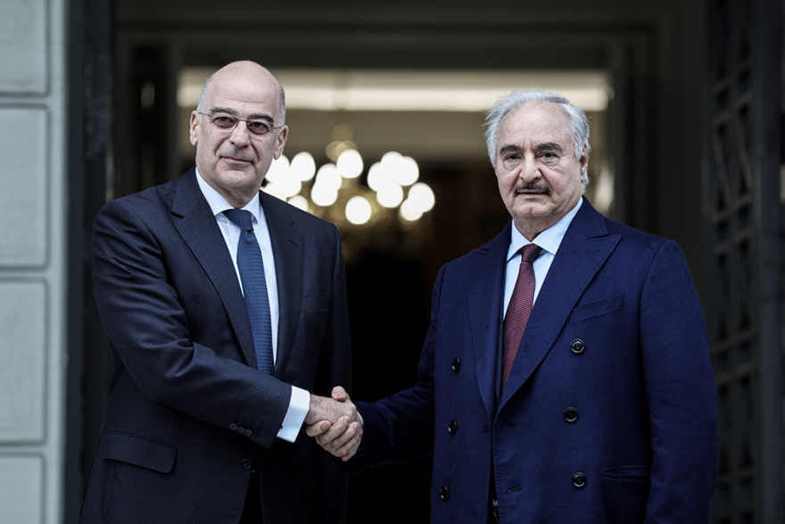 Χαφτάρ - Δένδιας: Συζήτησαν για 90 λεπτά στο υπ. Εξωτερικών - To παρασκήνιο της επίσκεψης στην Αθήνα