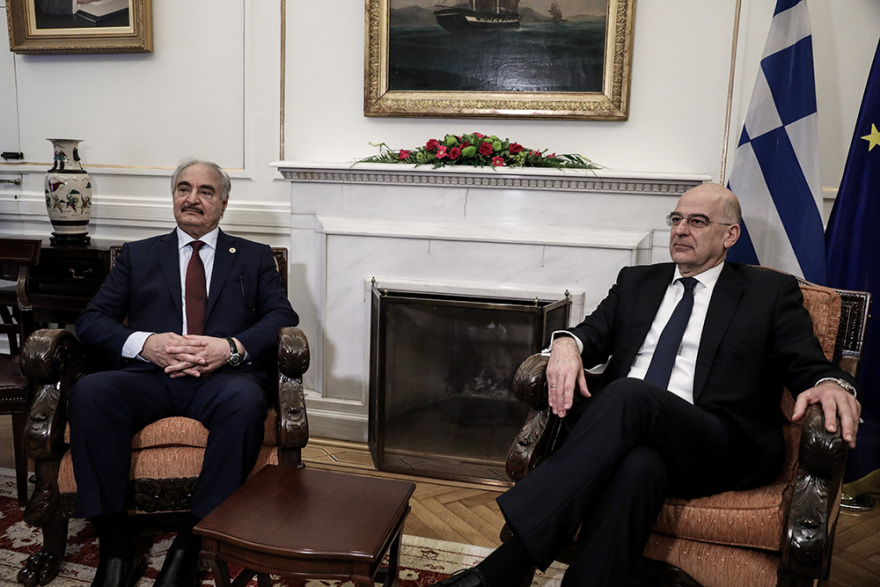 Χαφτάρ - Δένδιας: Συζήτησαν για 90 λεπτά στο υπ. Εξωτερικών - To παρασκήνιο της επίσκεψης στην Αθήνα