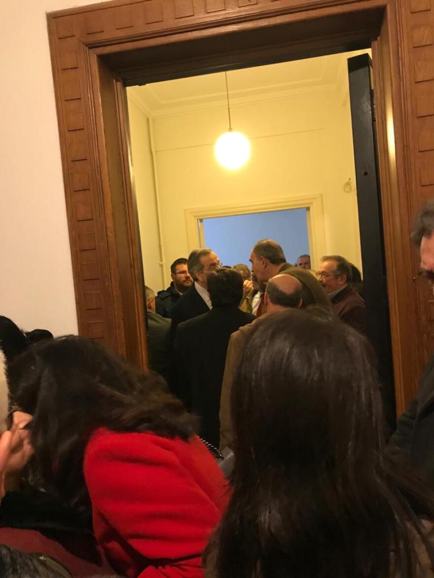 Ουρές στο γραφείο του Αντώνη Σαμαρά για την ονομαστική του εορτή