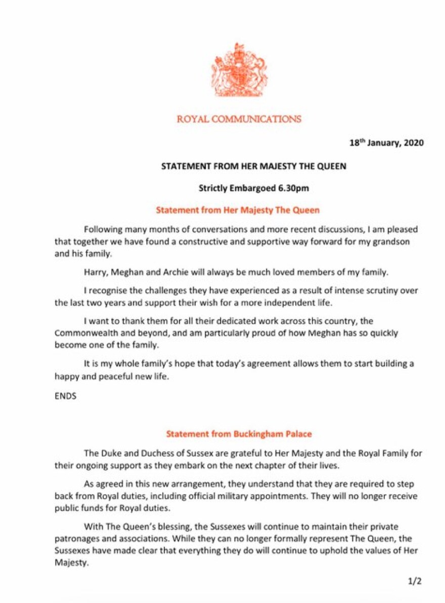 Megxit: Δεν θα χρησιμοποιούν τους τίτλους τους ο Χάρι και η Μέγκαν