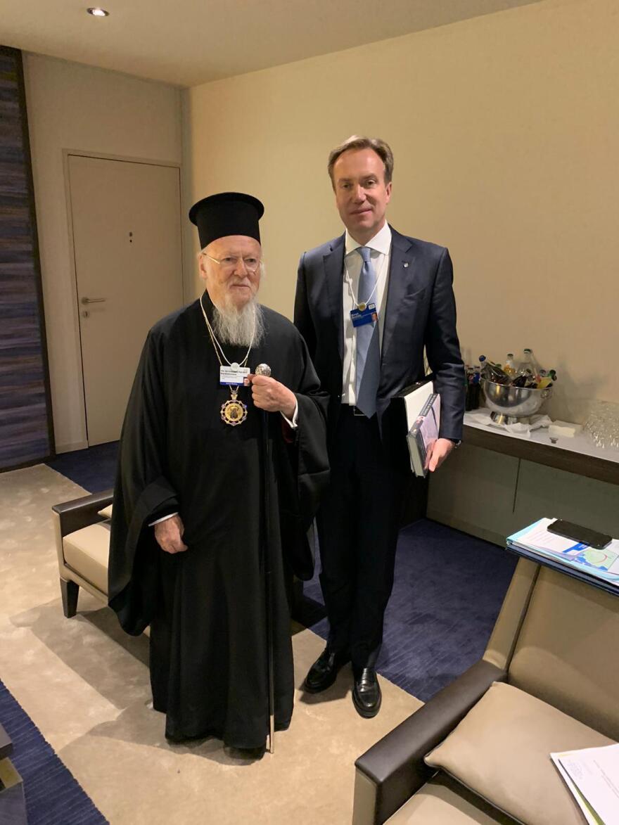 Ο Βαρθολομαίος στο Νταβός: Τραγικό να ταυτίζεται η θρησκεία με την τρομοκρατία