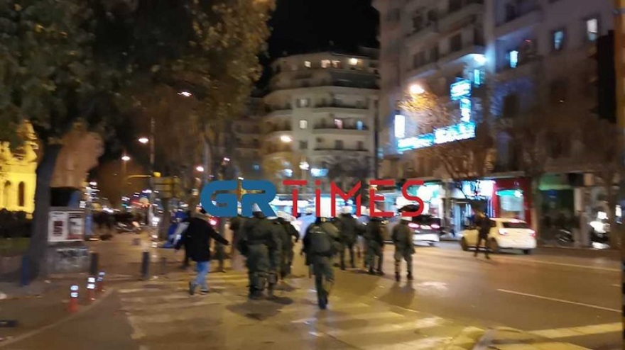 Θεσσαλονίκη: Επεισόδια μετά την πορεία του ΠΑΟΚ