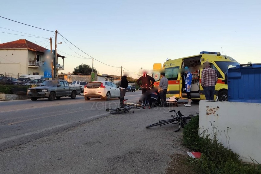 Σοκαριστικό τροχαίο στα Χανιά: Αυτοκίνητο έπεσε πάνω σε ποδηλάτες