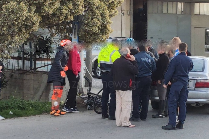 Σοκαριστικό τροχαίο στα Χανιά: Αυτοκίνητο έπεσε πάνω σε ποδηλάτες
