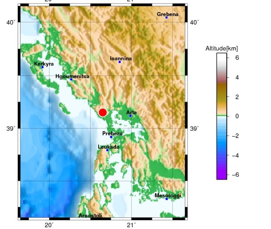 Σεισμός 4,5 Ρίχτερ κοντά στην Πάργα