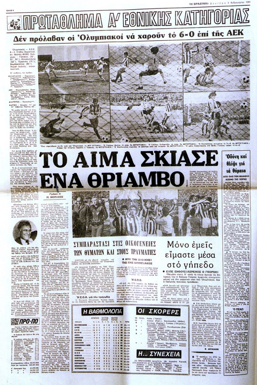 Η τραγωδία της Θύρας 7: 39 χρόνια μετά την «μαύρη» 8η Φεβρουαρίου 1981 - Δείτε βίντεο