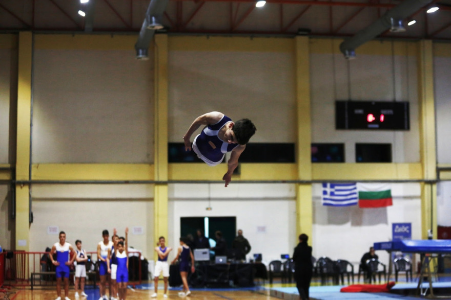 Γυμναστική: Διαφήμιση για το τραμπολίνο και για την Περαία το 7ο Διεθνές Κύπελλο «Αίας Θερμαϊκού»