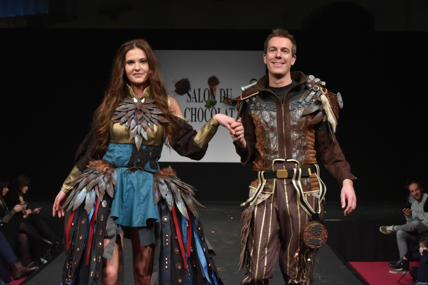 Βρυξέλλες, «Salon du Chocolat»: Μοντέλα με στολές... σοκολάτας στην πασαρέλα