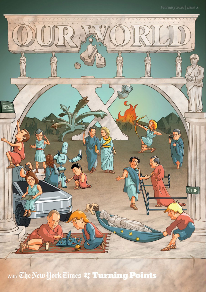 New Europe: «Αυτός είναι ο κόσμος μας» - Το εντυπωσιακό εξώφυλλο με Μητσοτάκη, Τραμπ και ηγέτες