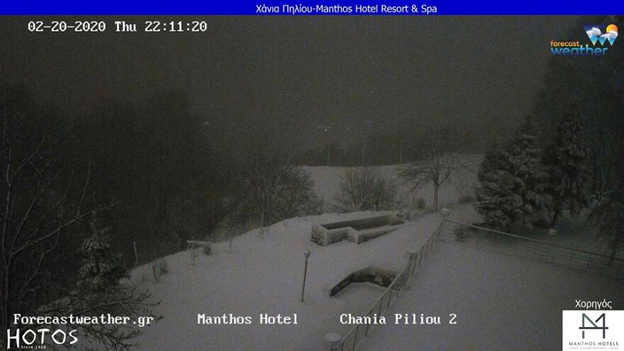 Kακοκαιρία: Iσχυρή χιονόπτωση στη Λίμνη Πλαστήρα
