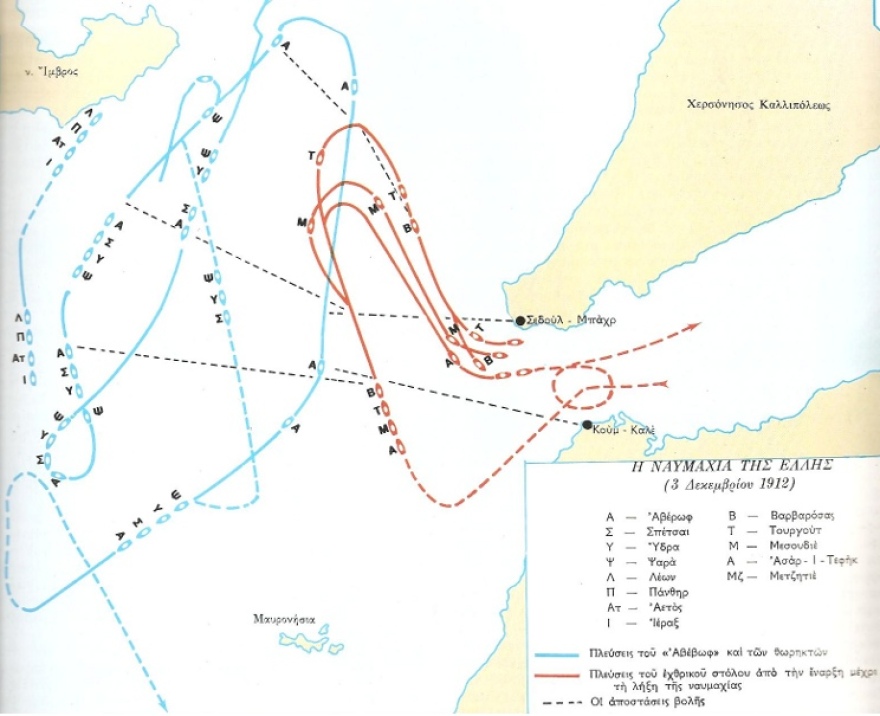 Η ναυμαχία της Έλλης (3 Δεκεμβρίου 1912): Ο θρίαμβος του ελληνικού στόλου επί του τουρκικού