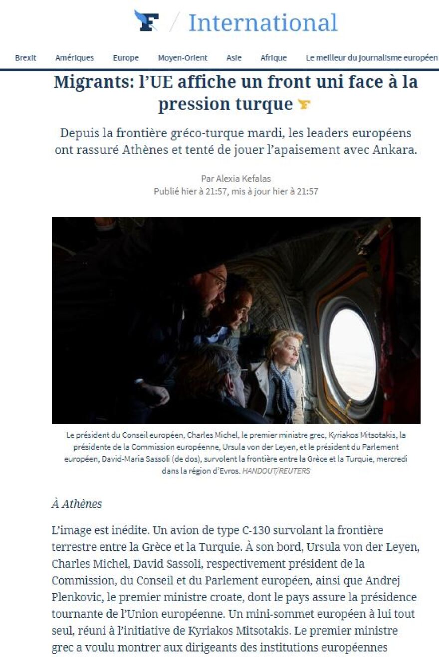  Έβρος-Μετανάστες: «Η Ευρώπη μαζί στο μεταναστευτικό - Όχι στους εκβιασμούς Ερντογάν» γράφουν διεθνή ΜΜΕ 