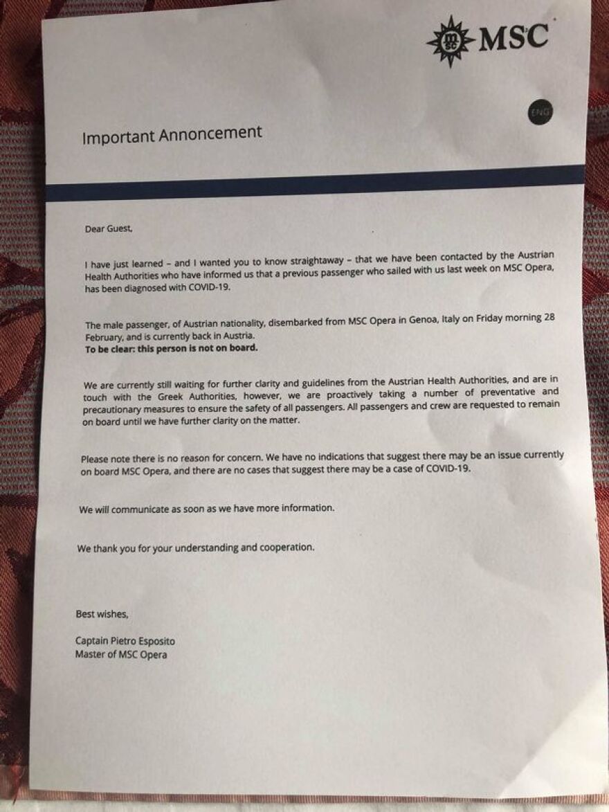 Κορωνοϊός: Βρετανικά δημοσιεύματα για καραντίνα σε κρουαζιερόπλοιο στην Ελλάδα- Τι πραγματικά συμβαίνει