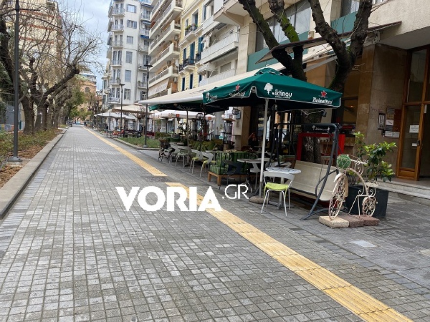 Κορωνοϊός στη Θεσσαλονίκη: Πεσμένη η κίνηση στο κέντρο της πόλης 